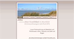 Desktop Screenshot of meerblick-ferienwohnung.eu